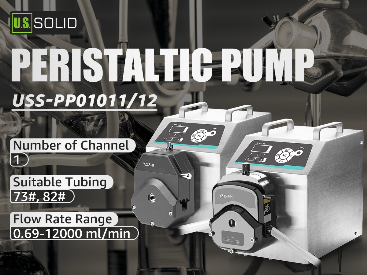 Compact Peristaltic Pump, Single Channel, 0.69-12000 mL/min – U.S.
